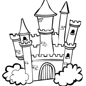 Castle coloring pages printable for free download