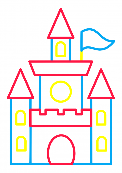 Magic castle coloring pages toddlers coloring pages