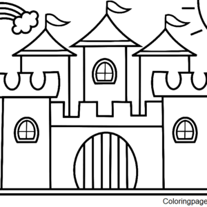 Castle coloring pages printable for free download