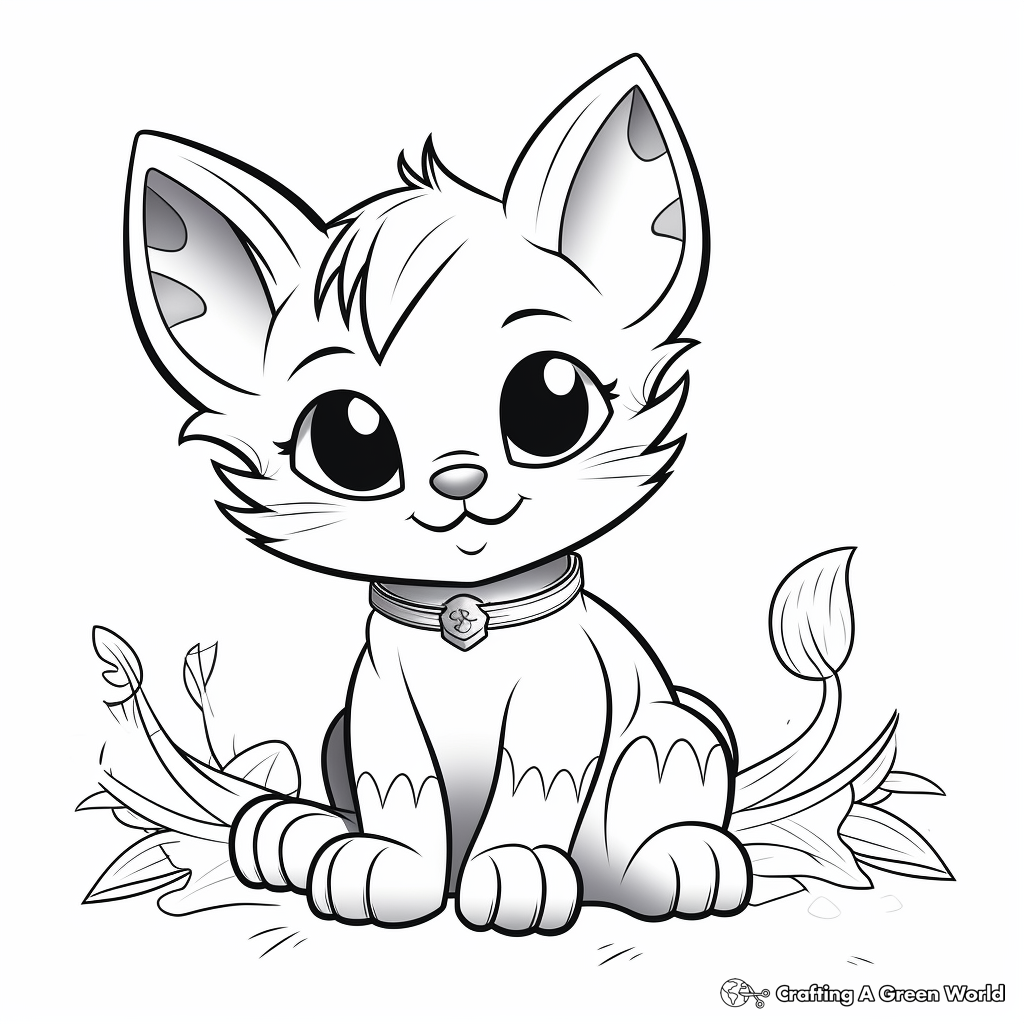 Cat coloring pages