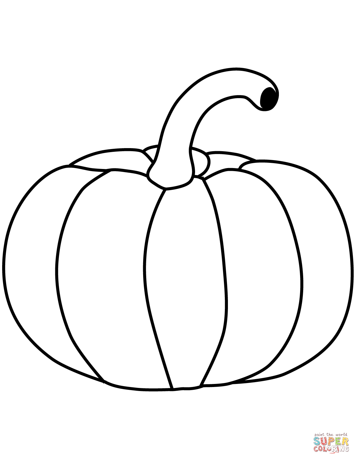 Pumpkin coloring page free printable coloring pages