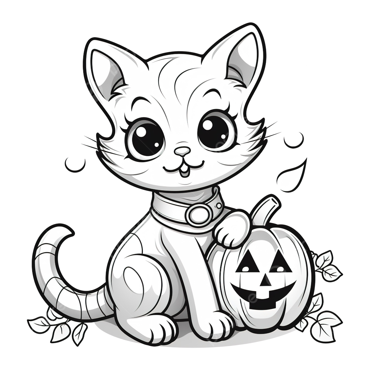 Coloring book with a cute black cat in the halloween pumpkin cat drawing pumpkin drawing book drawing png transparent image and clipart for free download