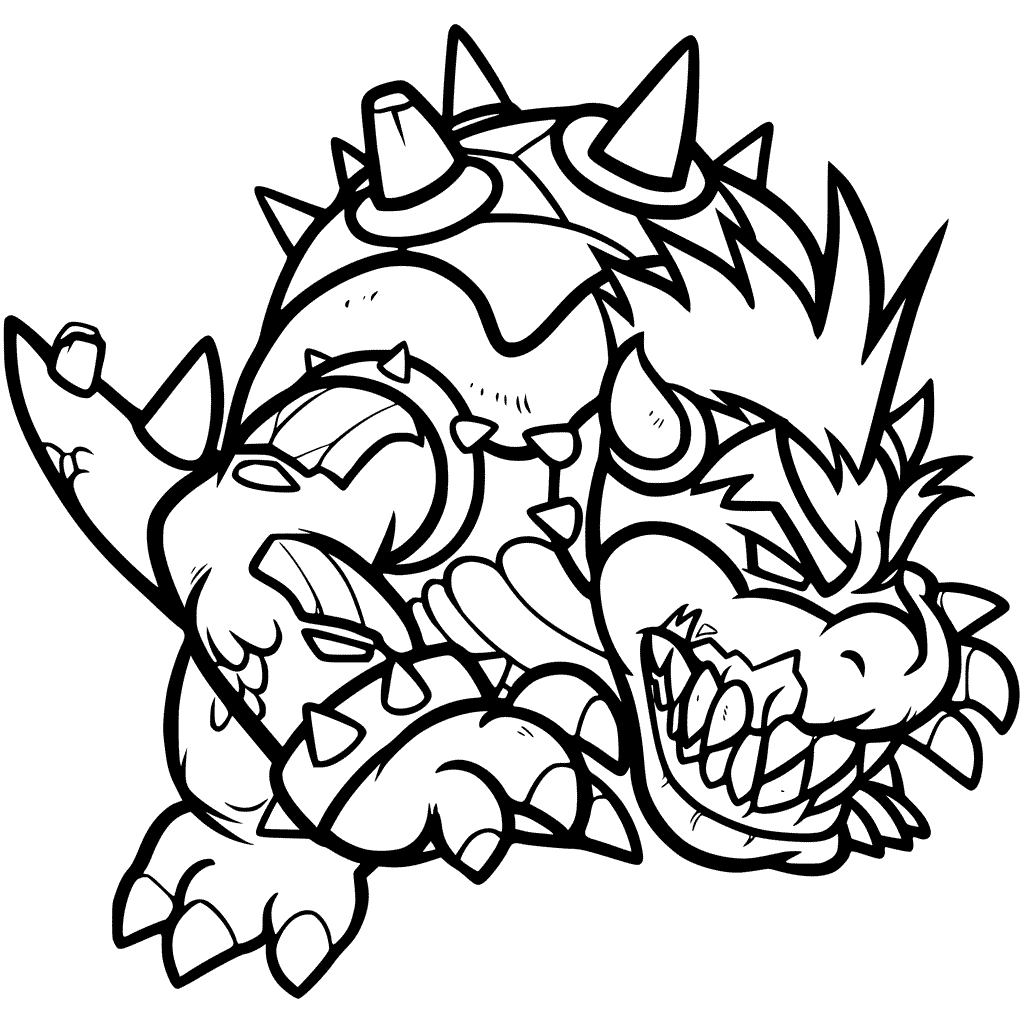 Bowser coloring pages