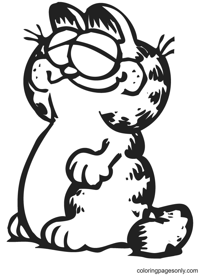 Garfield coloring pages