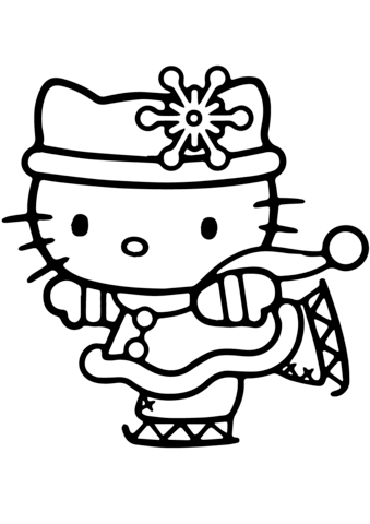 Kawaii Kitty coloring page  Free Printable Coloring Pages