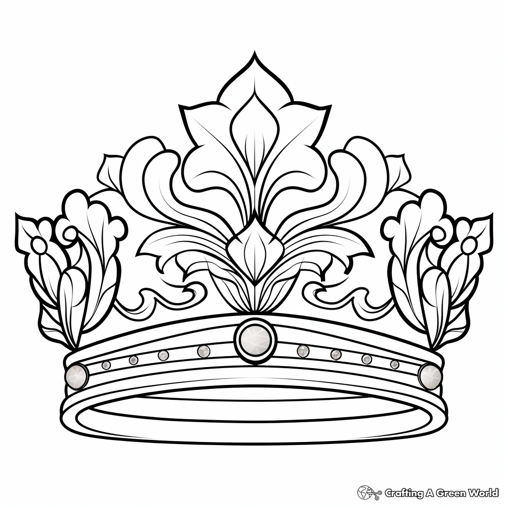 Crown coloring pages