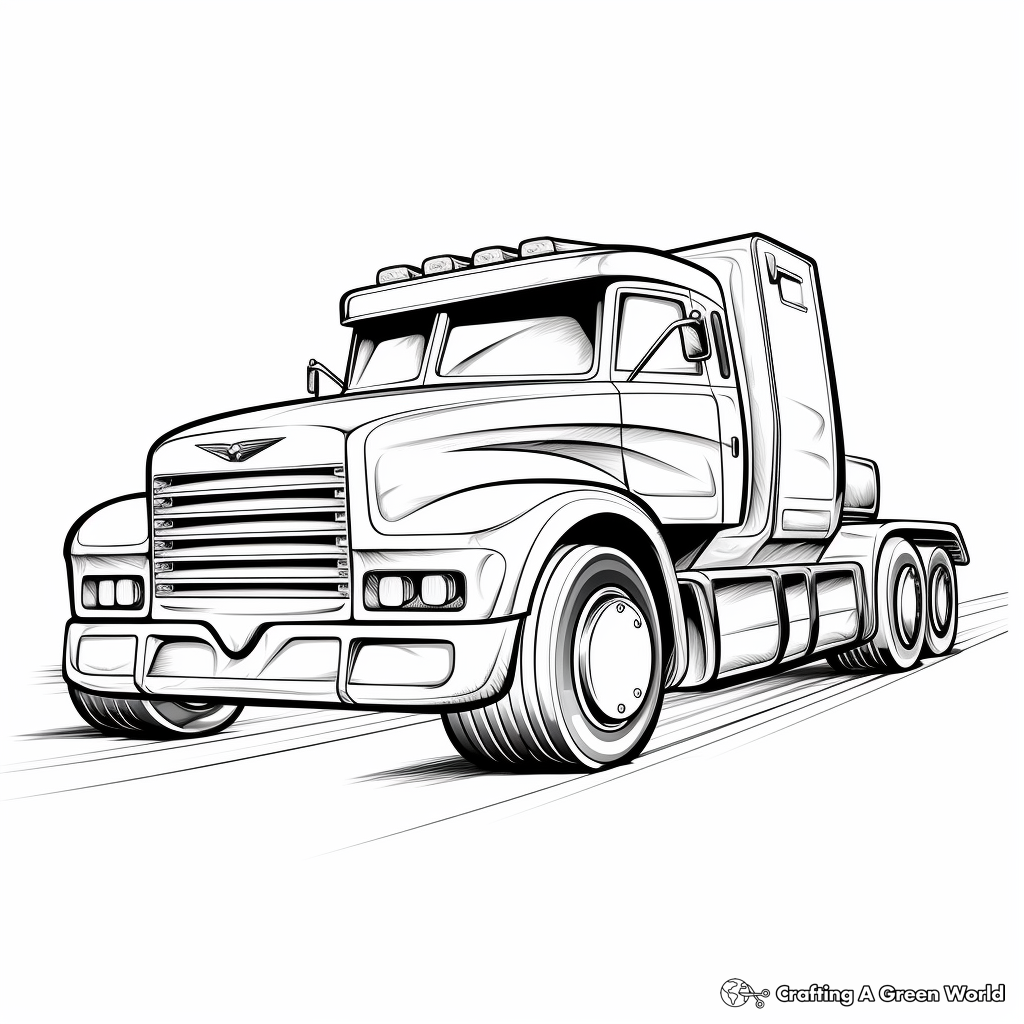 Truck coloring pages