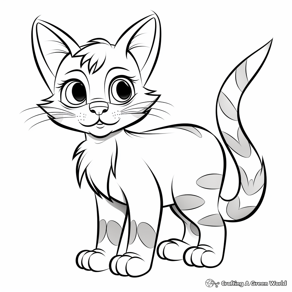 Kitty cat coloring pages