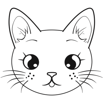 Cat head png vector psd and clipart with transparent background for free download