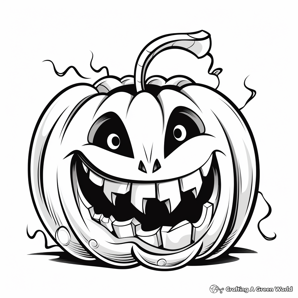 Jack o lantern coloring pages