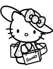 Hello kitty coloring pages pictures