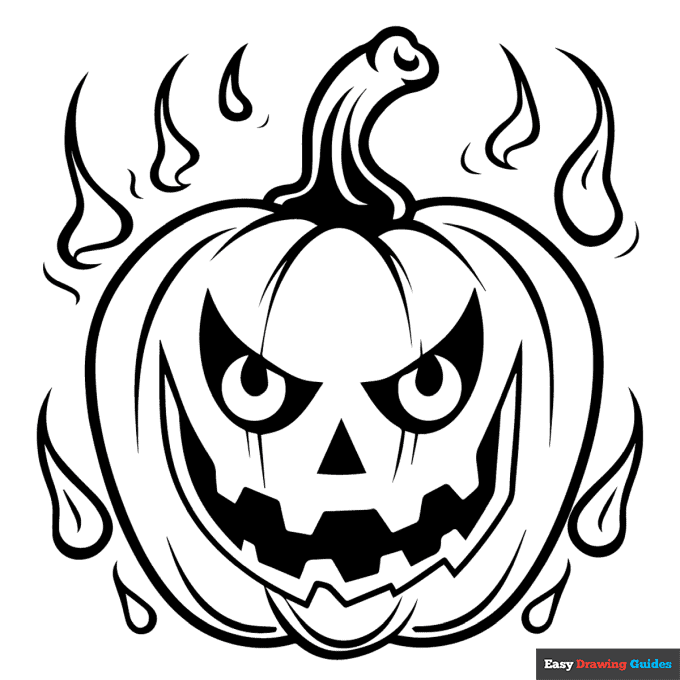 Free printable pumpkin coloring pages for kids