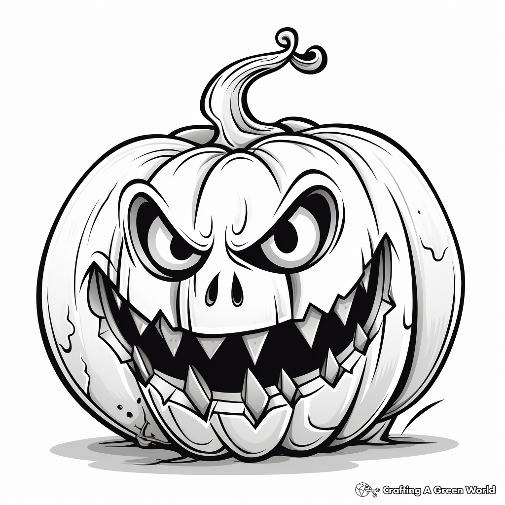 Jack o lantern coloring pages