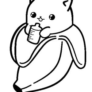 Bananya coloring pages printable for free download