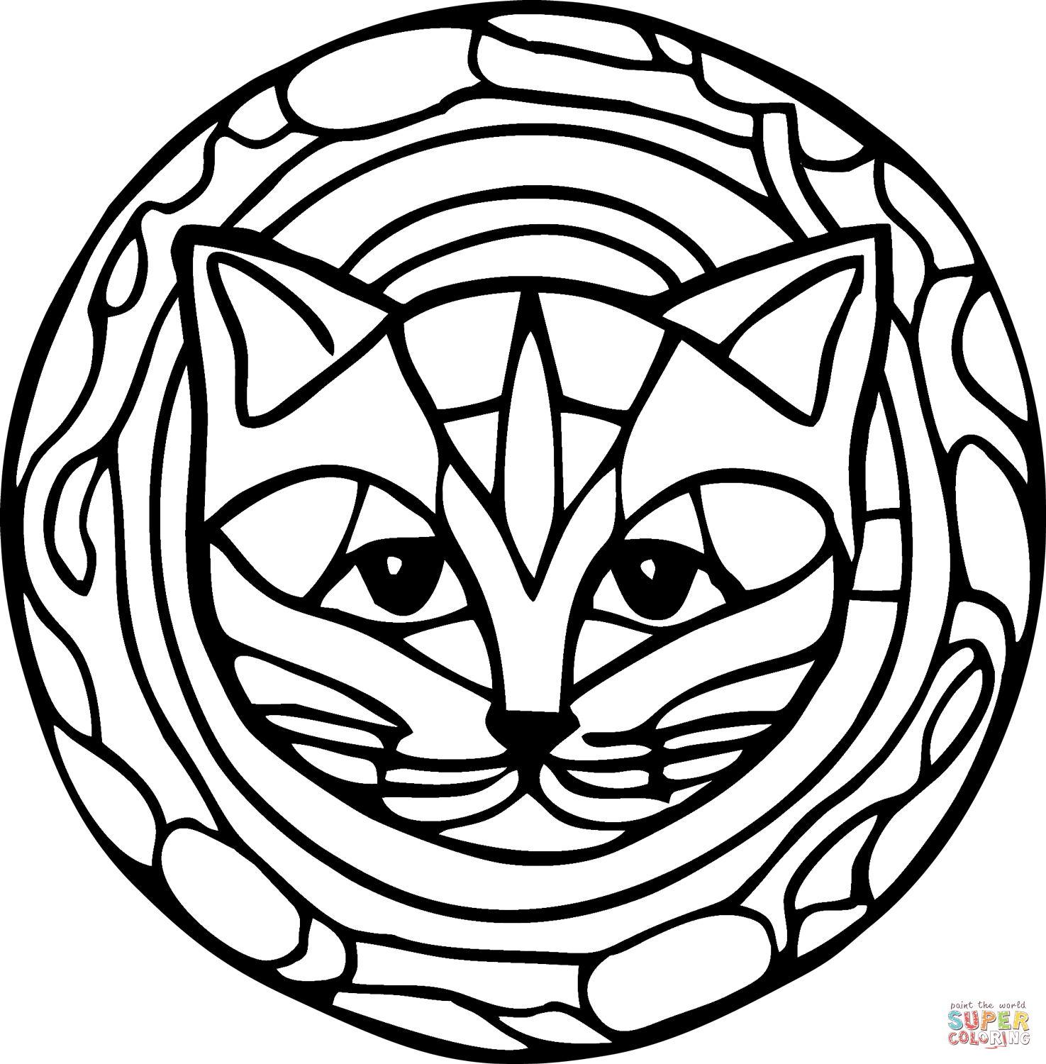 Cat coloring page free printable coloring pages