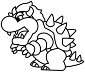 Chibi mario coloring page free printable coloring pages