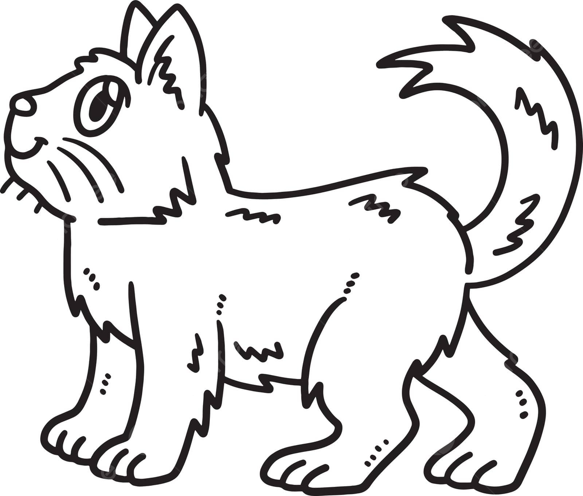 Cat colouring drawing png transparent images free download vector files