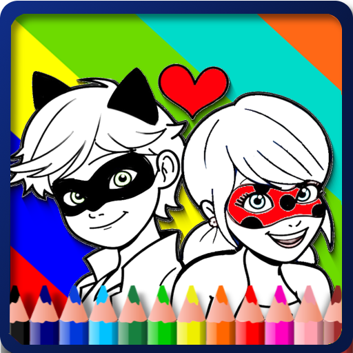 App insights ladybug cat noir coloring book