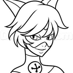 Ladybug and cat noir coloring pages printable for free download