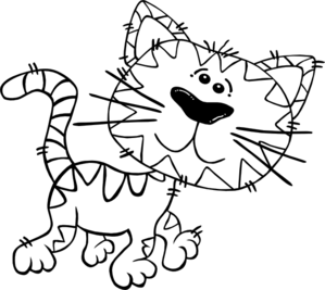 Cat color clip art at