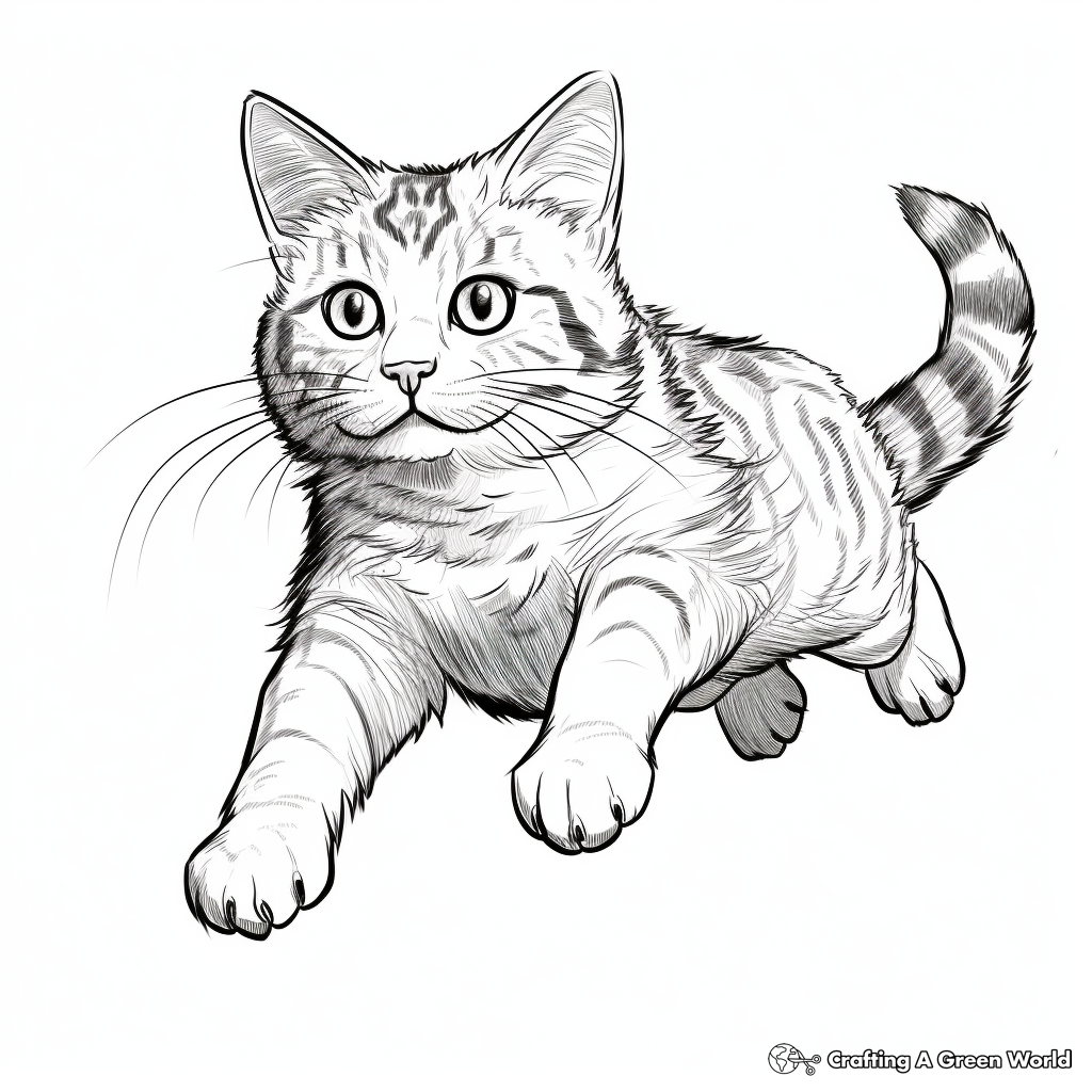 Tabby cat coloring pages