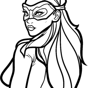 Catwoman coloring pages printable for free download