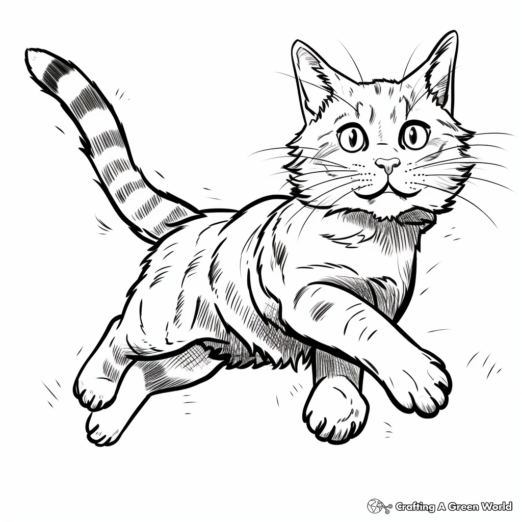 Tabby cat coloring pages