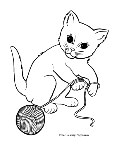 Coloring pages of cats