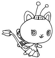 Coloring page gabbys dollhouse kitty fairy kitty coloring t coloring book kitty