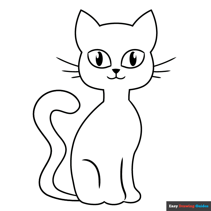 Free printable cat coloring pages for kids