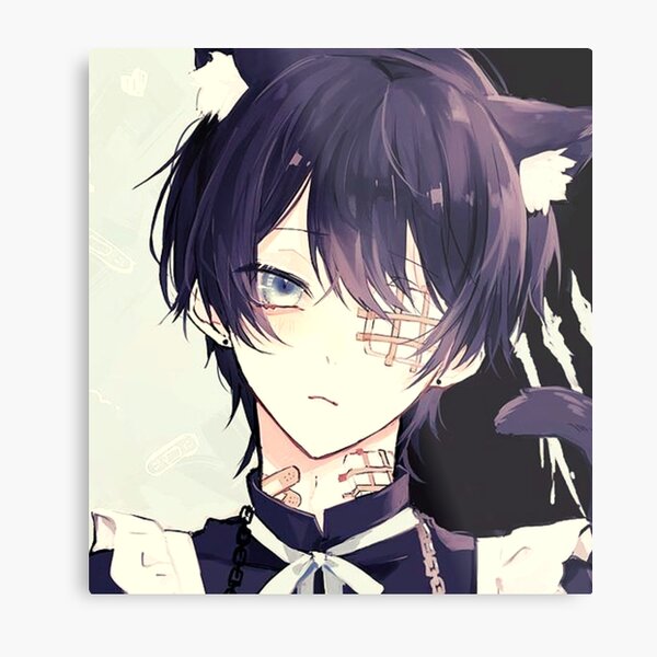 Cute Anime Boy Metal Prints for Sale