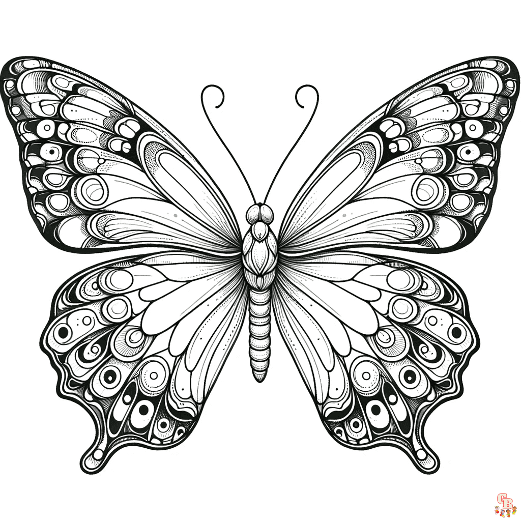 Flutter into fun with preschool butterfly coloring pages