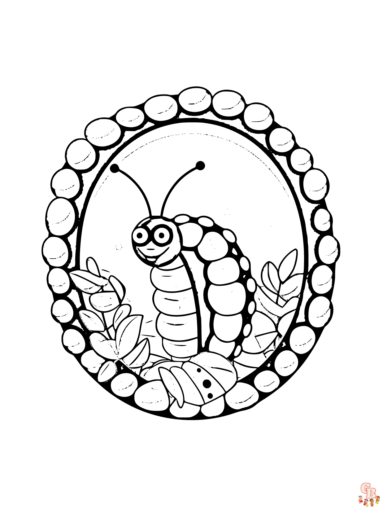 Get creative with caterpillar coloring pages