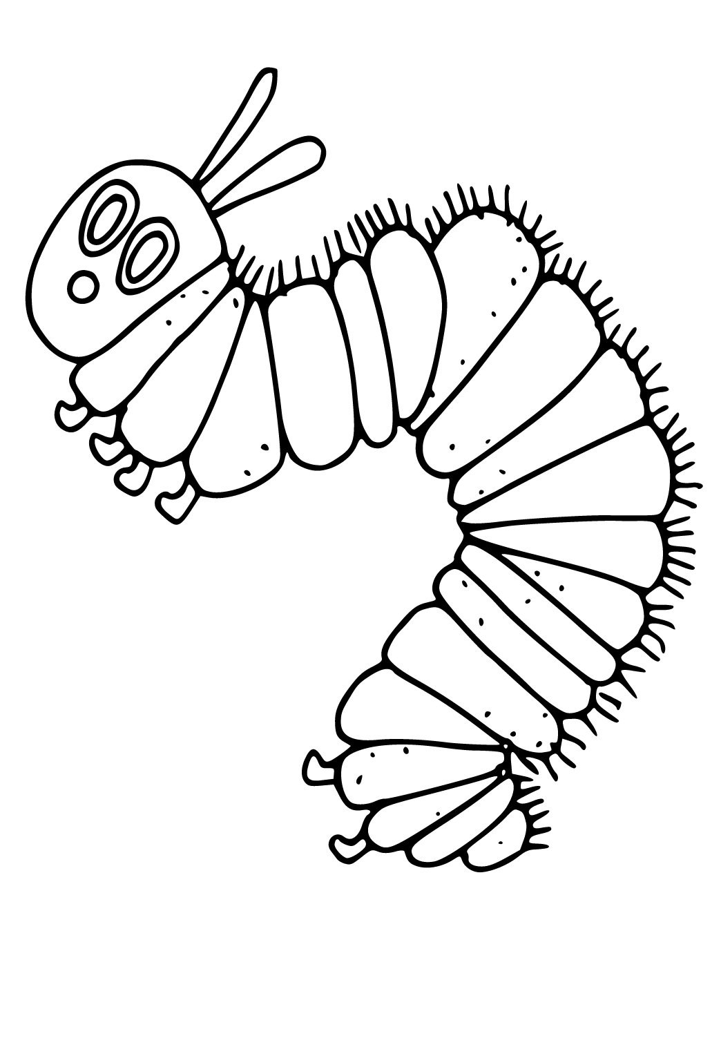 Free printable caterpillar hairs coloring page sheet and picture for adults and kids girls and boys