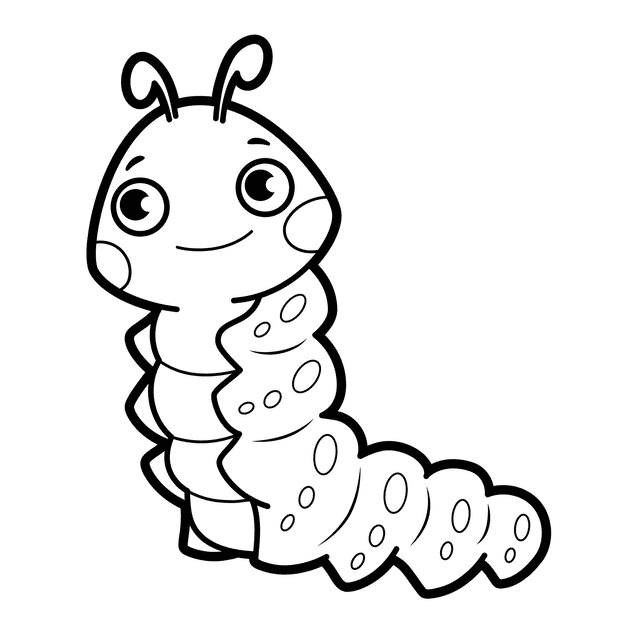 Caterpillar to print coloring page