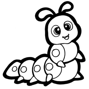 Worm coloring pages printable for free download