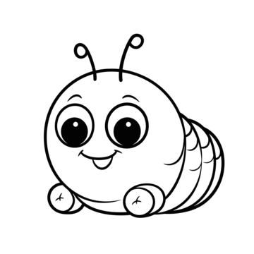 Happy caterpillar clipart hd png cartoon happy caterpillar on white background gesturing cheerful caterpillar png image for free download