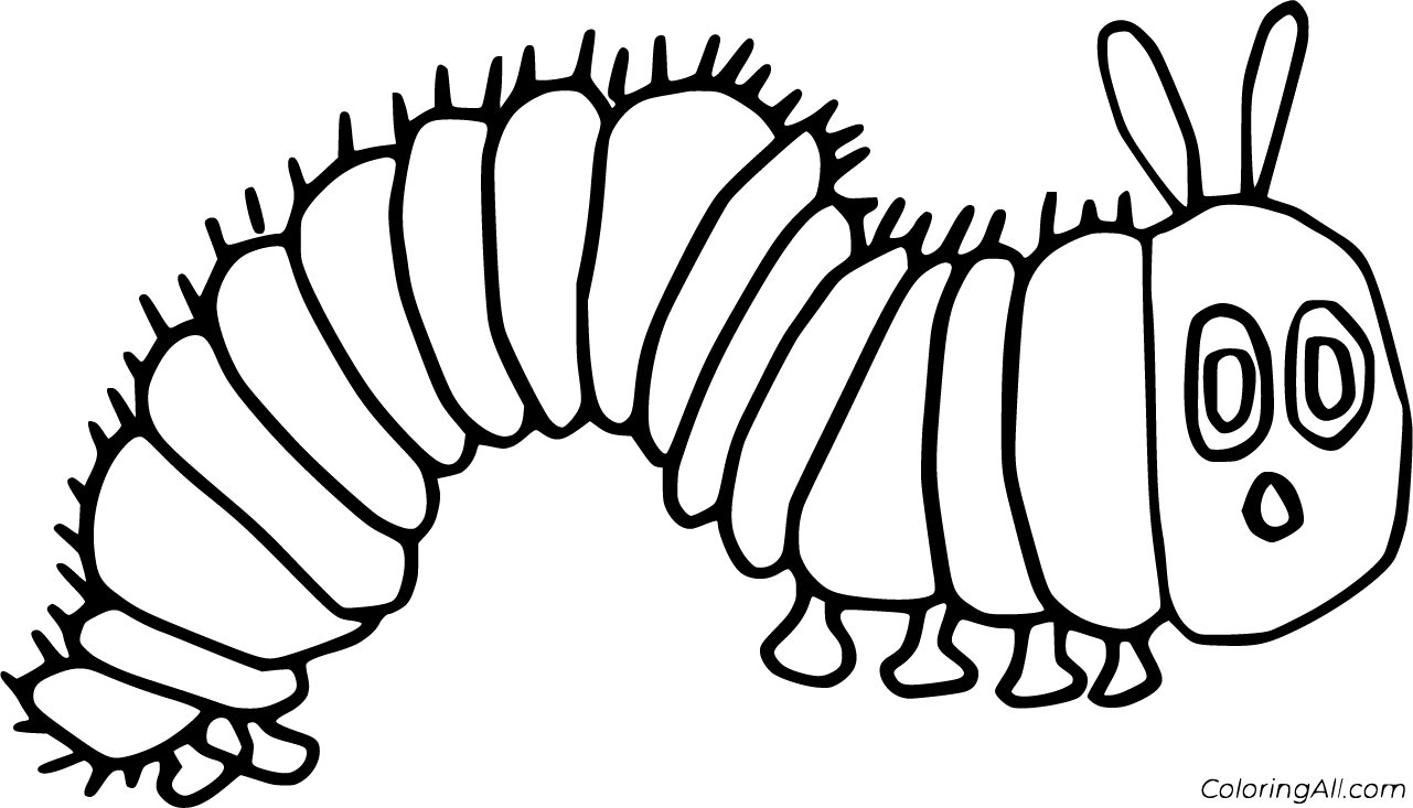 Hungry caterpillar coloring pages