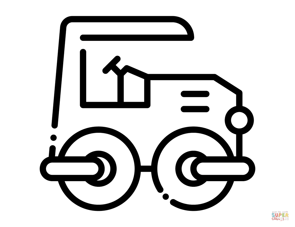 Steam roller coloring page free printable coloring pages