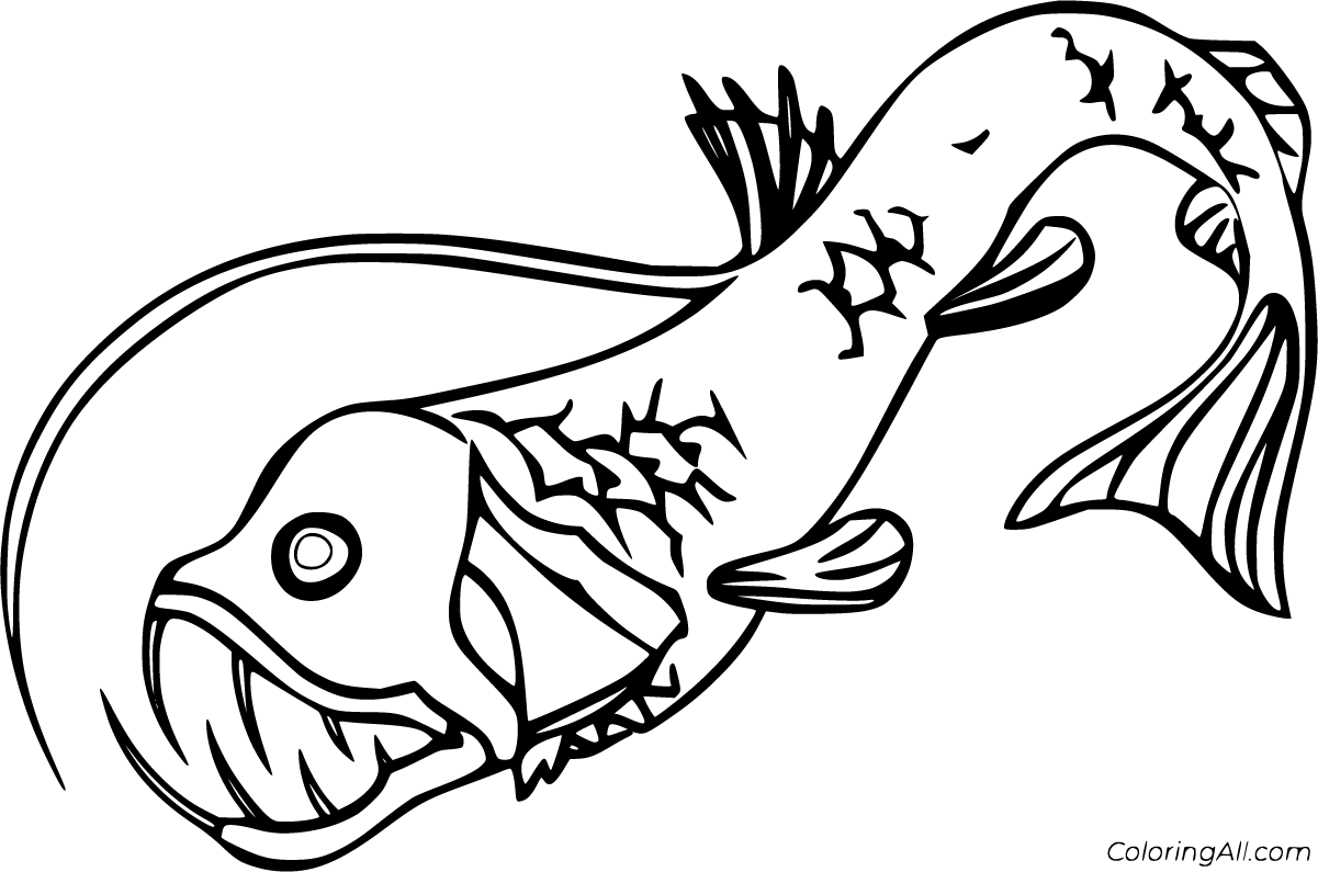 Viperfish coloring pages