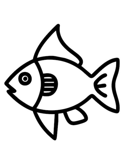 Page fish outline images