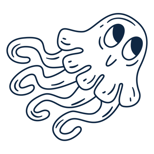 Cute jellyfish cartoon png svg design for t