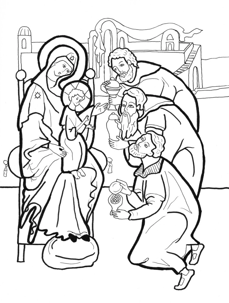 December coloring pages orthodox christian icons nativity coloring