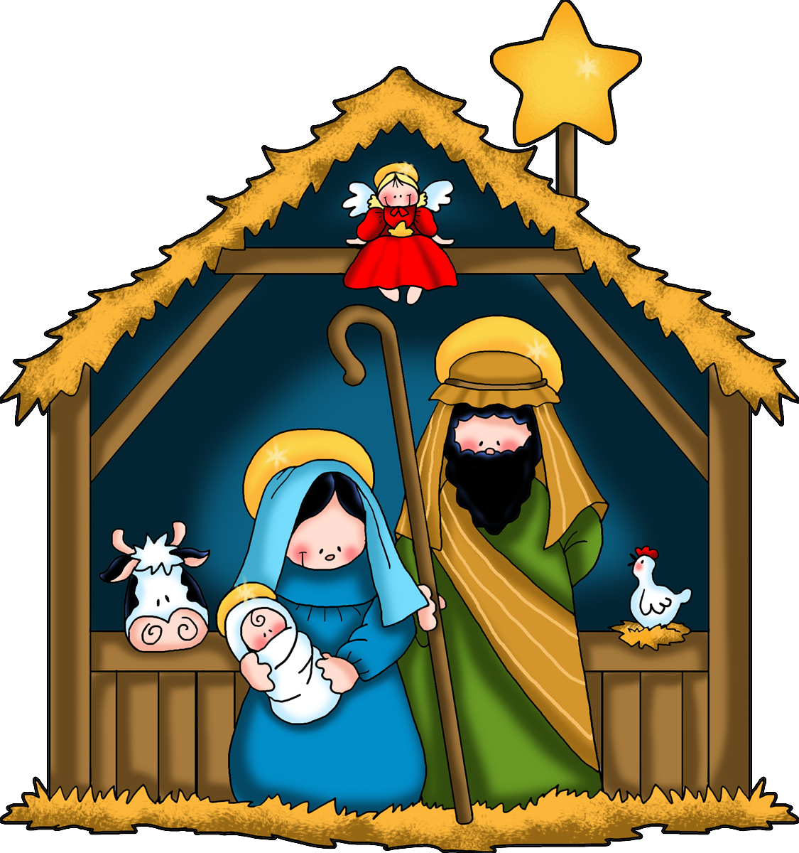 Nativity scene clip art nativity stable clip art httpchurchyearinthehomeblogspotcâ imagenes de pesebres navideãos imagenes de pesebres murales de navidad