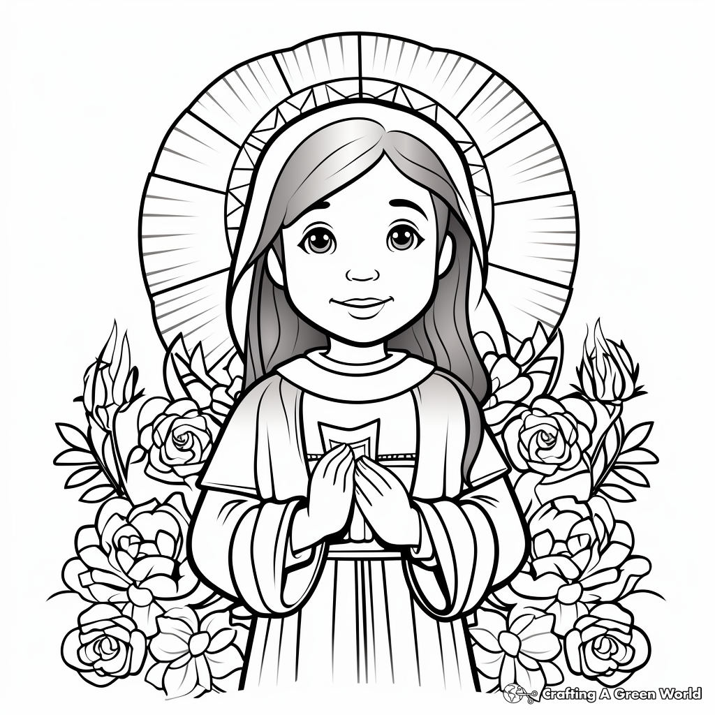 All saints day coloring pages