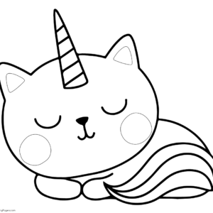 Kittycorn coloring pages printable for free download