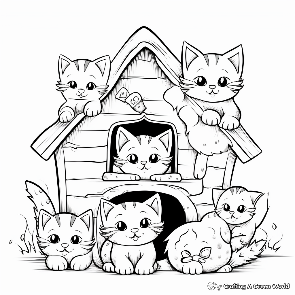Animal shelter coloring pages
