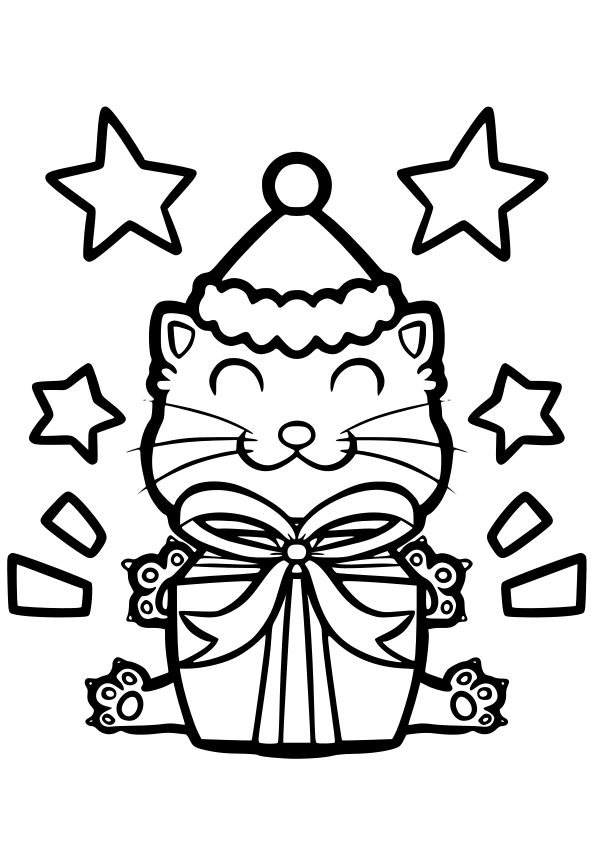 Cat coloring pages free printable nurie