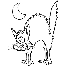 Top free printable halloween cat coloring pages online