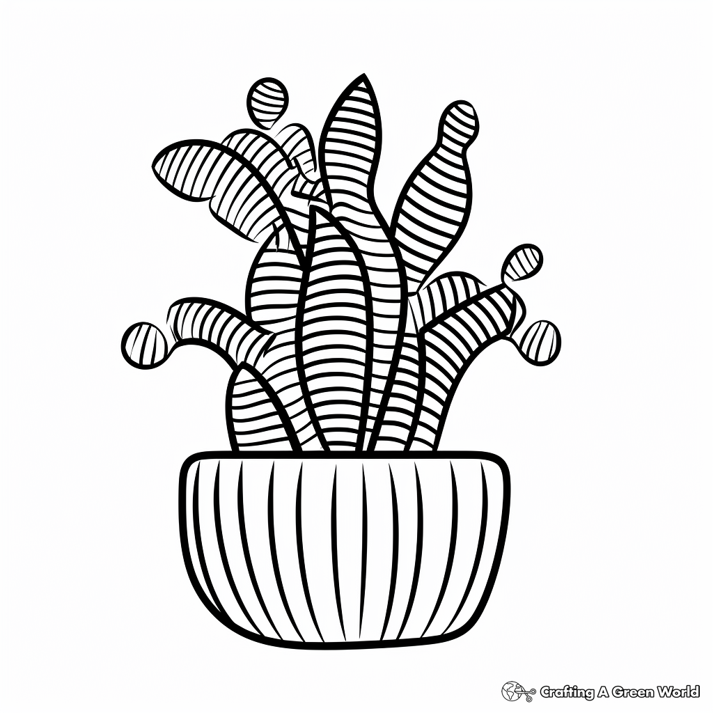 Succulent coloring pages